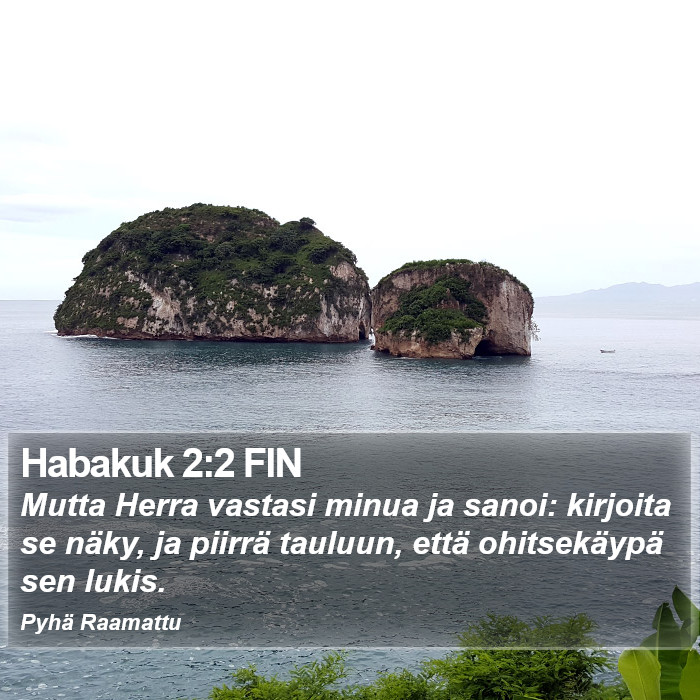 Habakuk 2:2 FIN Bible Study