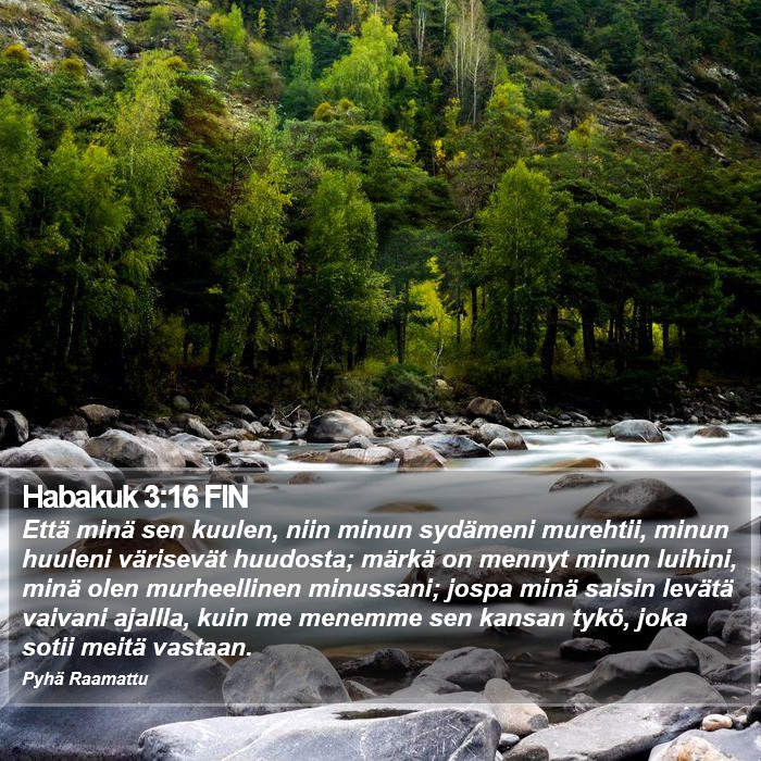 Habakuk 3:16 FIN Bible Study