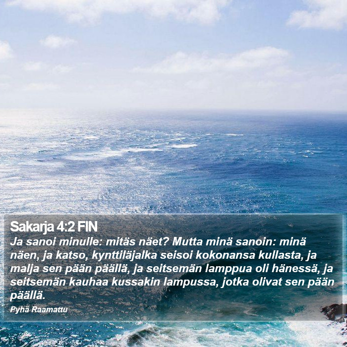 Sakarja 4:2 FIN Bible Study