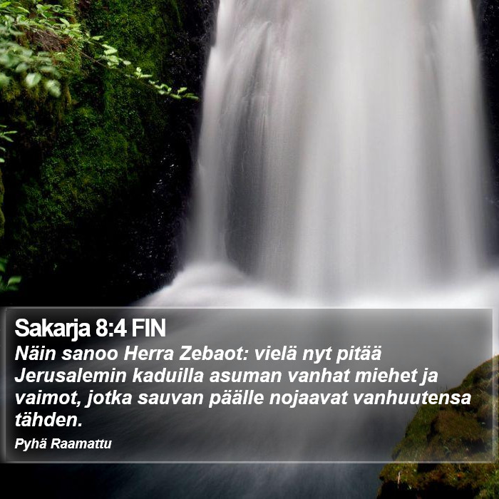 Sakarja 8:4 FIN Bible Study