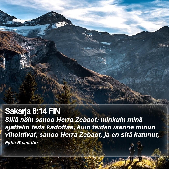 Sakarja 8:14 FIN Bible Study