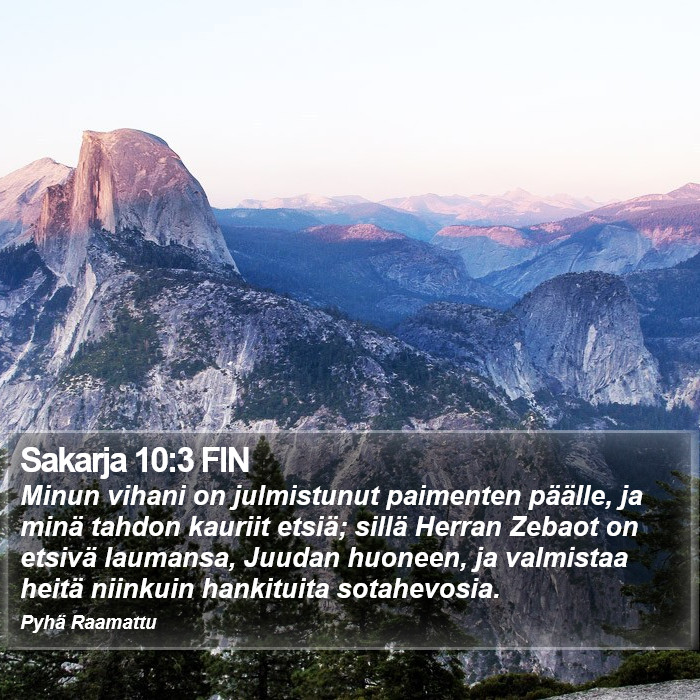Sakarja 10:3 FIN Bible Study