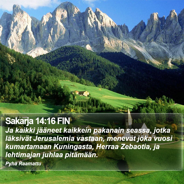 Sakarja 14:16 FIN Bible Study