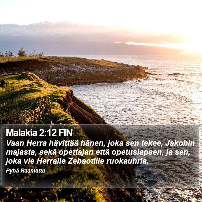 Malakia 2:12 FIN Bible Study