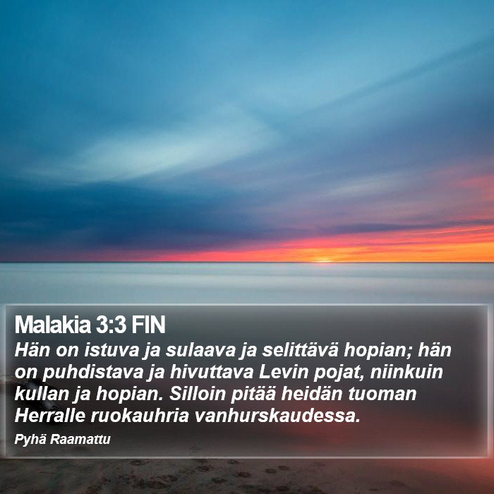 Malakia 3:3 FIN Bible Study