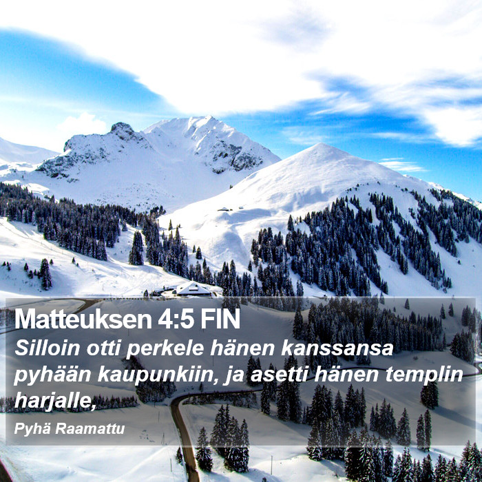 Matteuksen 4:5 FIN Bible Study