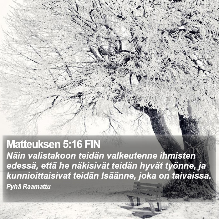 Matteuksen 5:16 FIN Bible Study