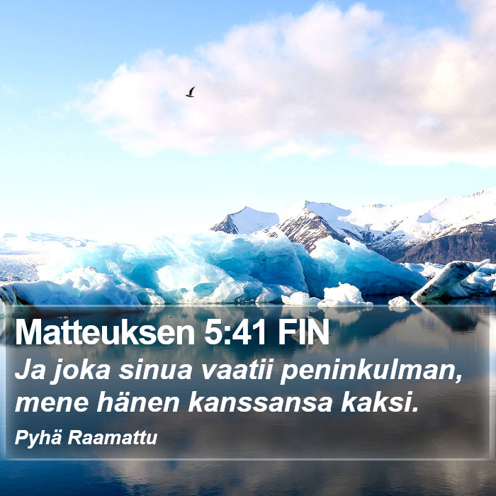 Matteuksen 5:41 FIN Bible Study