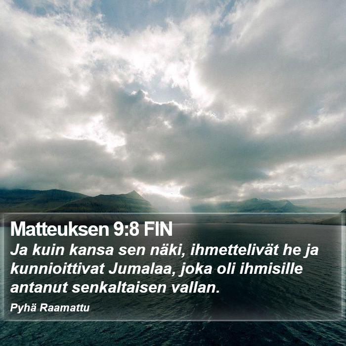 Matteuksen 9:8 FIN Bible Study
