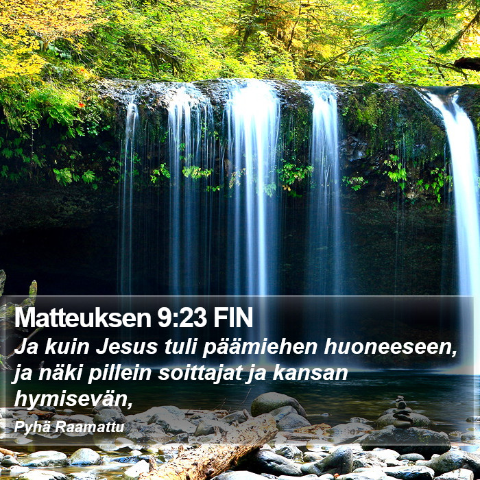 Matteuksen 9:23 FIN Bible Study