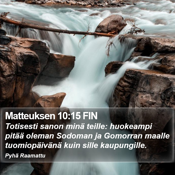Matteuksen 10:15 FIN Bible Study