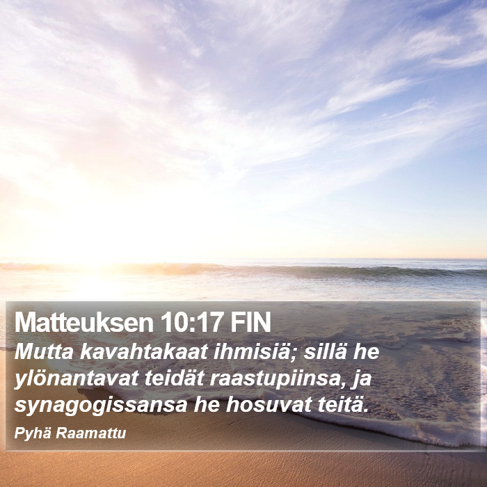 Matteuksen 10:17 FIN Bible Study