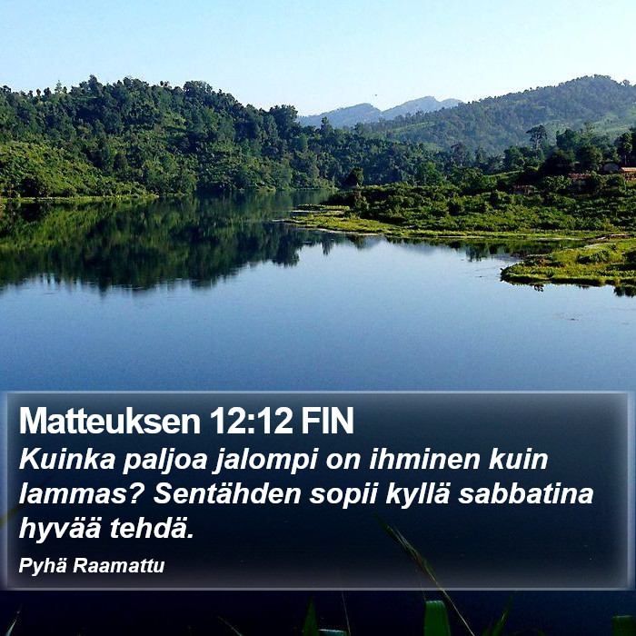 Matteuksen 12:12 FIN Bible Study
