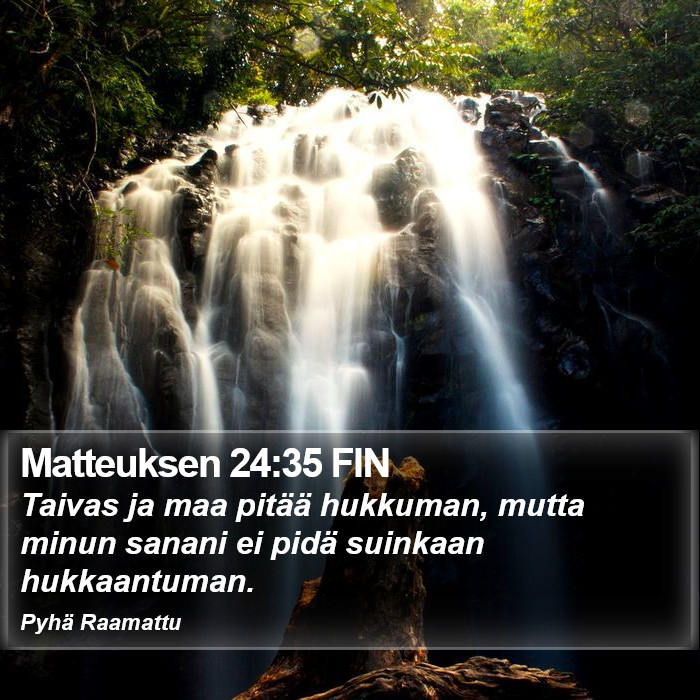 Matteuksen 24:35 FIN Bible Study