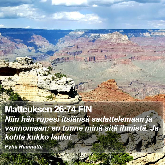 Matteuksen 26:74 FIN Bible Study
