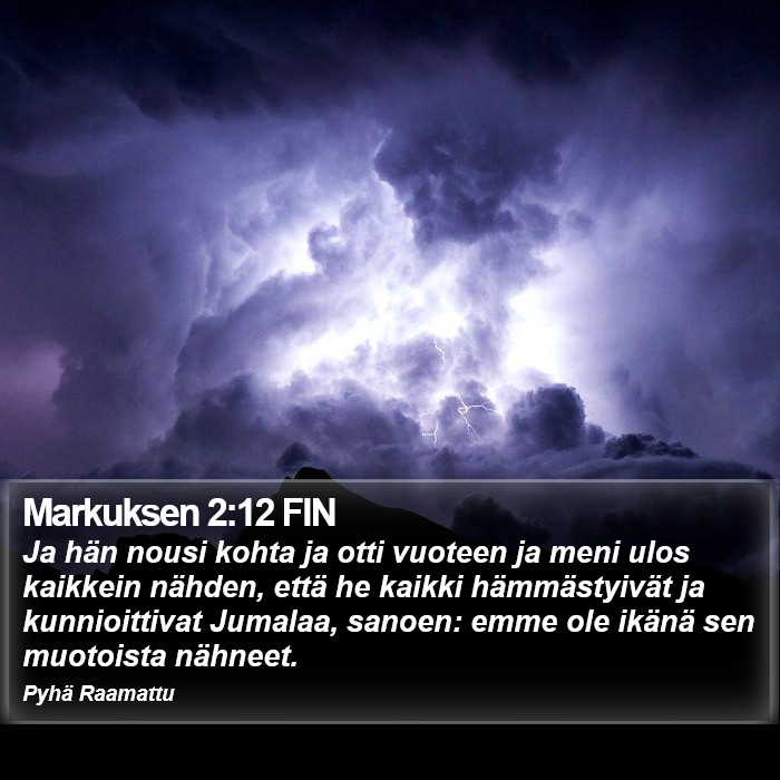 Markuksen 2:12 FIN Bible Study