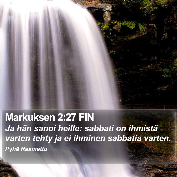 Markuksen 2:27 FIN Bible Study