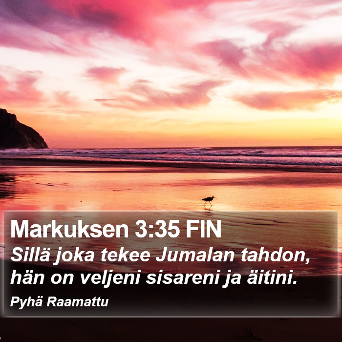 Markuksen 3:35 FIN Bible Study