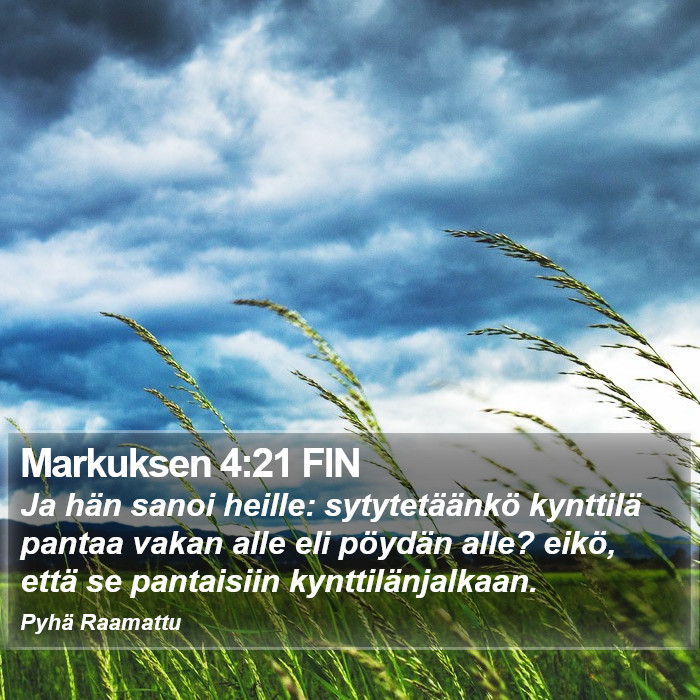Markuksen 4:21 FIN Bible Study