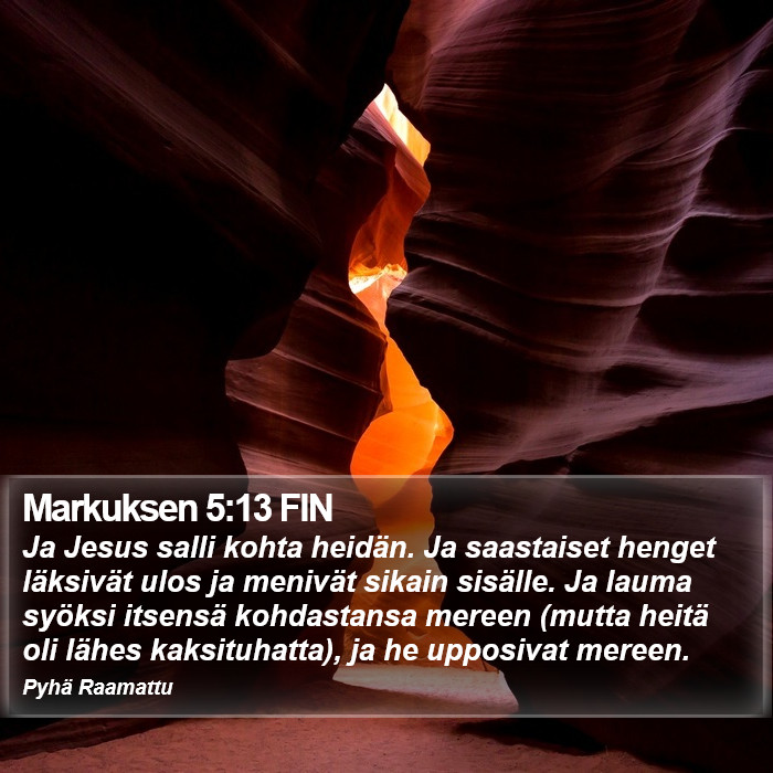 Markuksen 5:13 FIN Bible Study