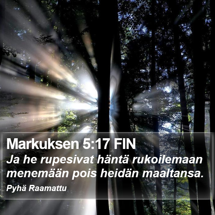 Markuksen 5:17 FIN Bible Study