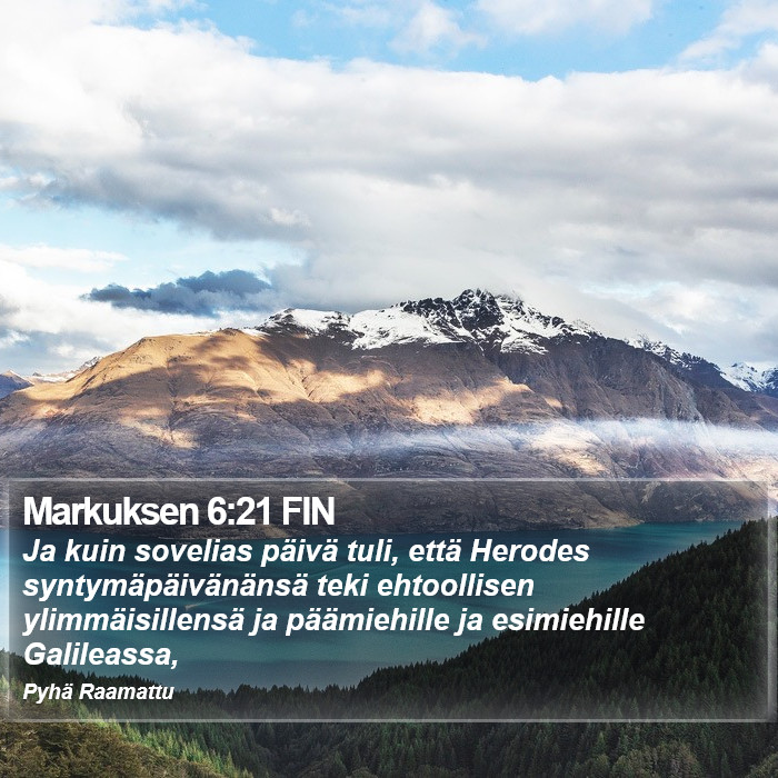 Markuksen 6:21 FIN Bible Study