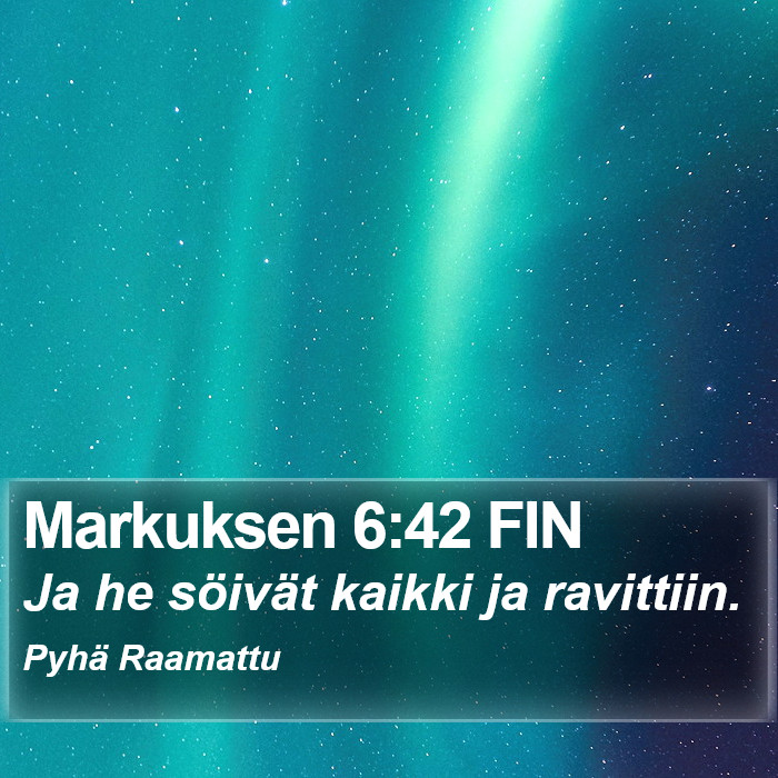 Markuksen 6:42 FIN Bible Study