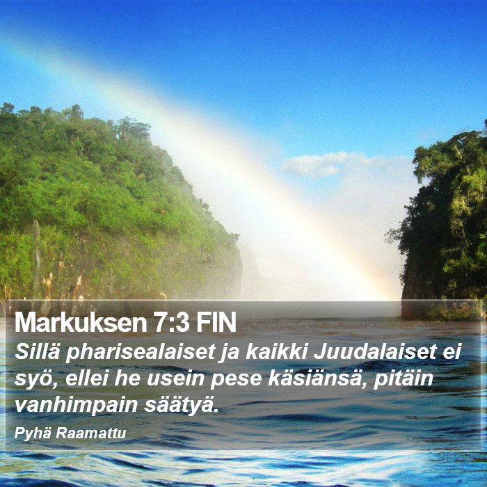 Markuksen 7:3 FIN Bible Study