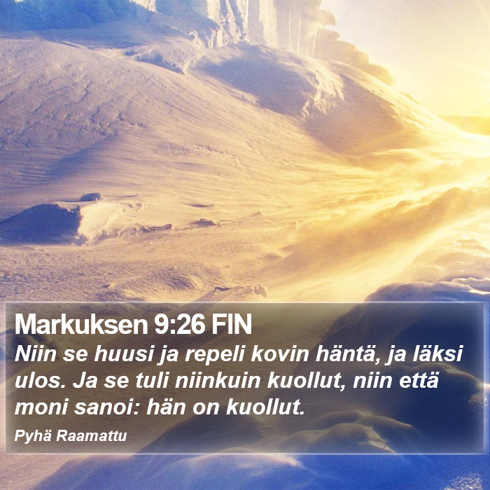 Markuksen 9:26 FIN Bible Study