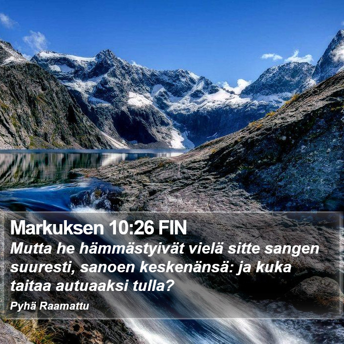Markuksen 10:26 FIN Bible Study