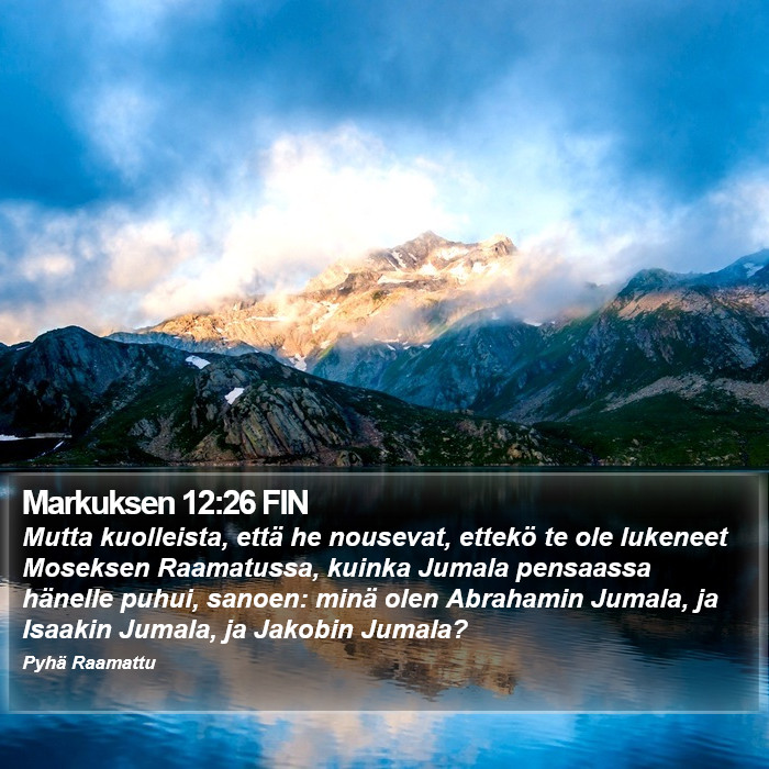 Markuksen 12:26 FIN Bible Study