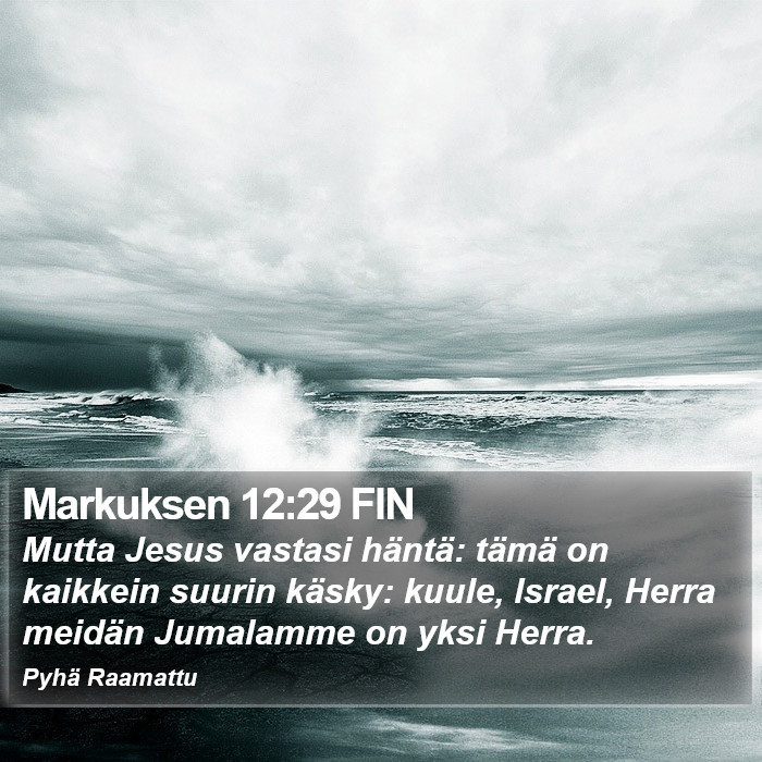 Markuksen 12:29 FIN Bible Study