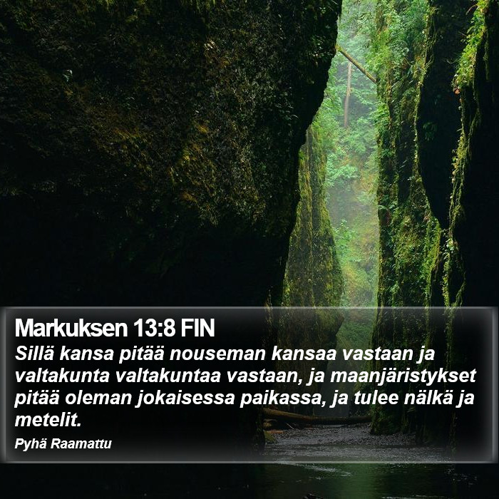 Markuksen 13:8 FIN Bible Study