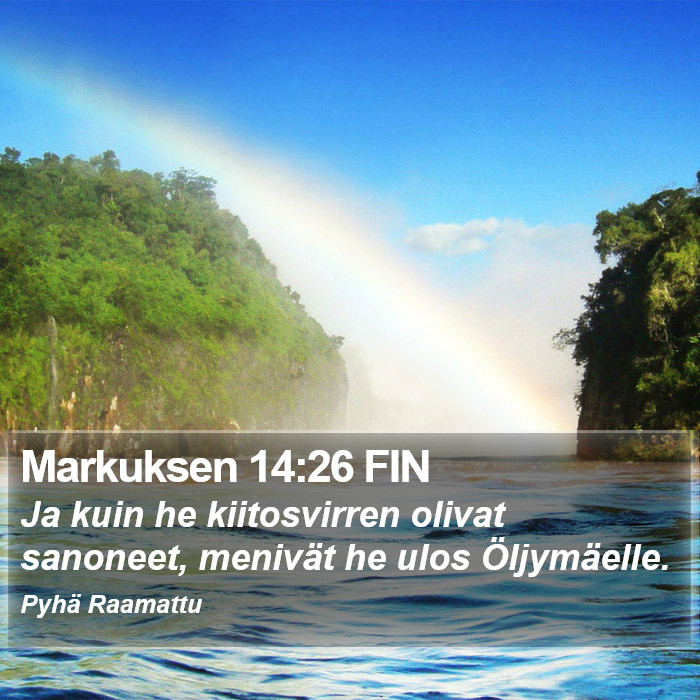 Markuksen 14:26 FIN Bible Study