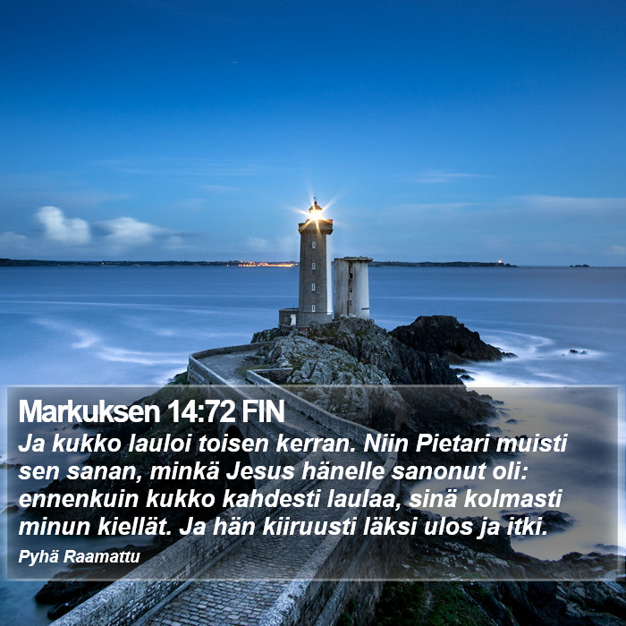 Markuksen 14:72 FIN Bible Study