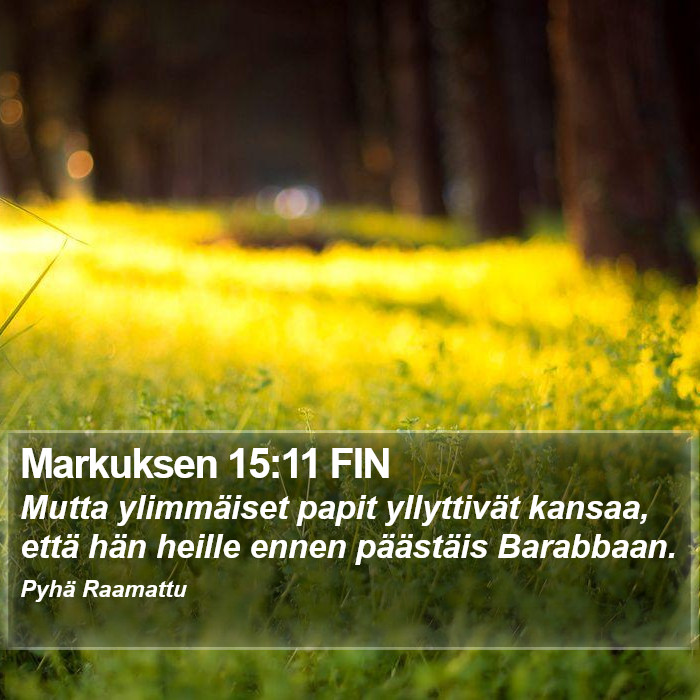 Markuksen 15:11 FIN Bible Study