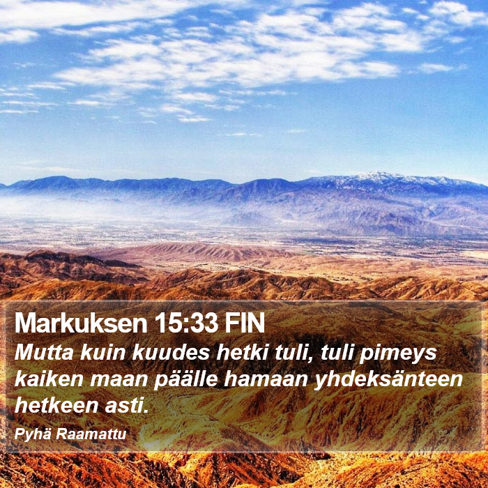 Markuksen 15:33 FIN Bible Study