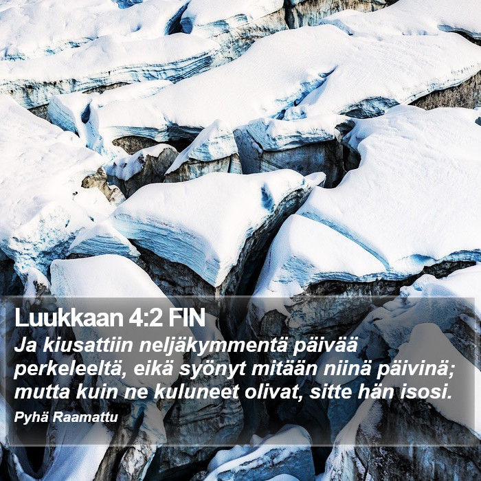 Luukkaan 4:2 FIN Bible Study