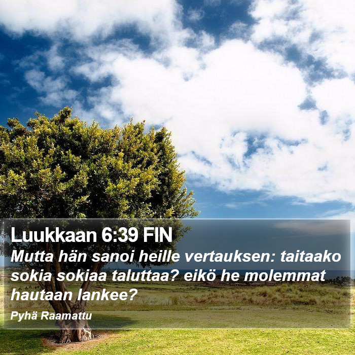 Luukkaan 6:39 FIN Bible Study