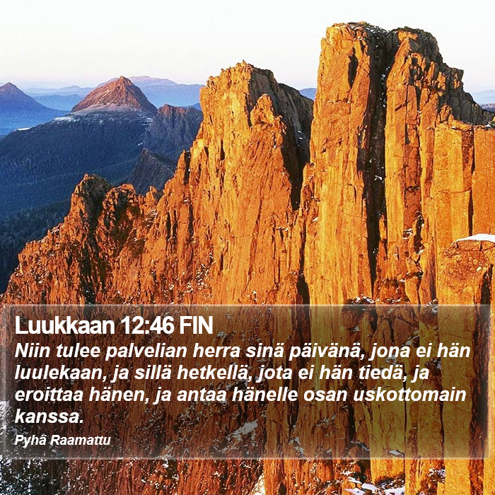 Luukkaan 12:46 FIN Bible Study