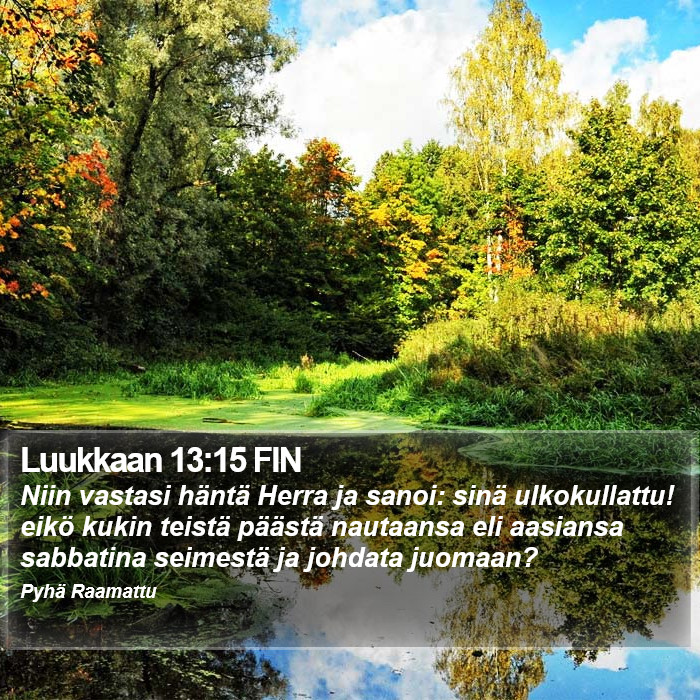 Luukkaan 13:15 FIN Bible Study