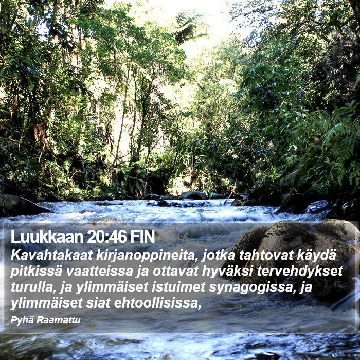 Luukkaan 20:46 FIN Bible Study