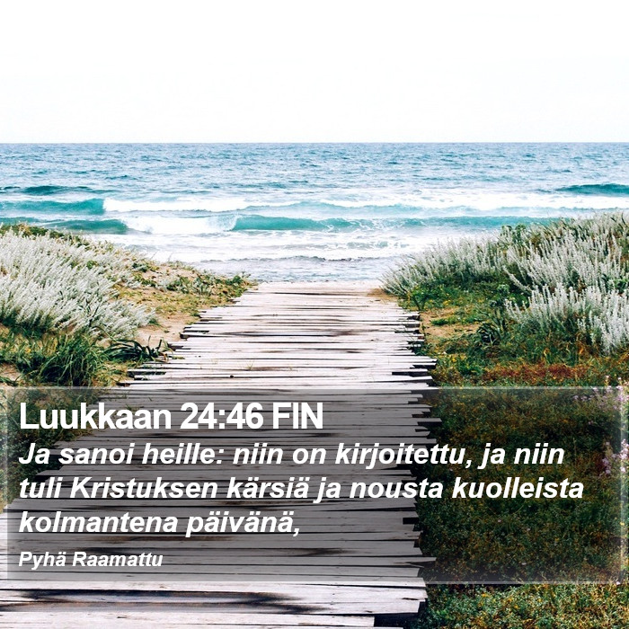 Luukkaan 24:46 FIN Bible Study