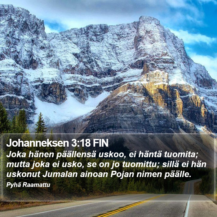 Johanneksen 3:18 FIN Bible Study