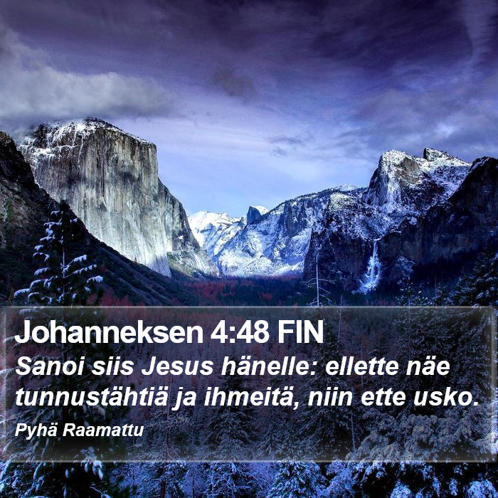 Johanneksen 4:48 FIN Bible Study