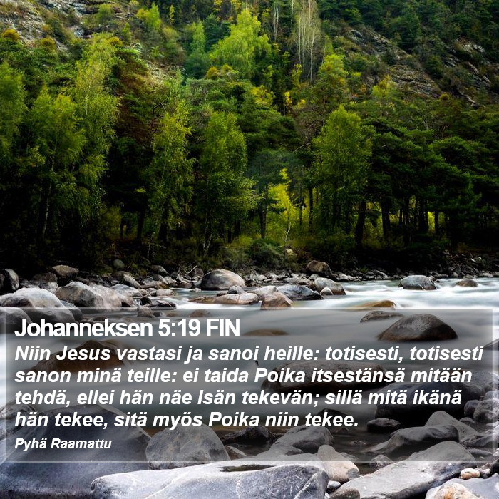 Johanneksen 5:19 FIN Bible Study
