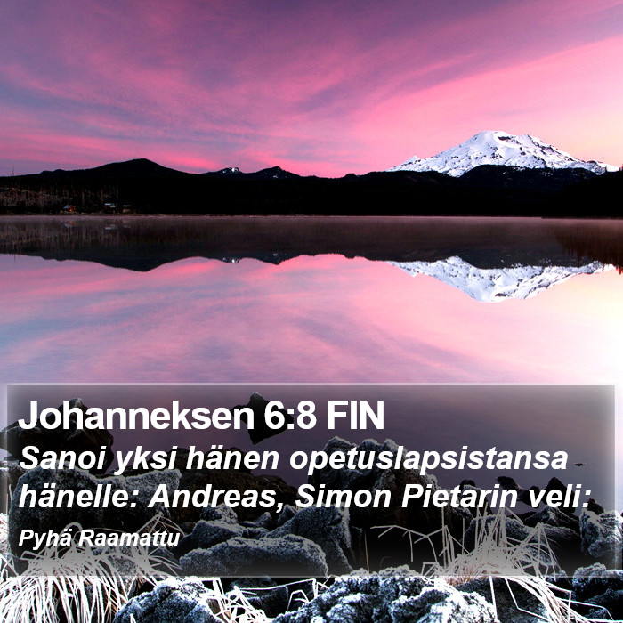 Johanneksen 6:8 FIN Bible Study