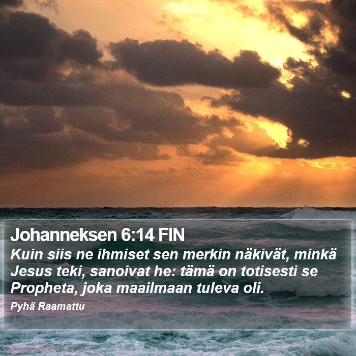Johanneksen 6:14 FIN Bible Study