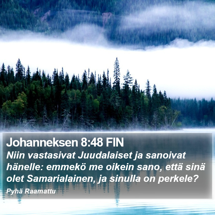 Johanneksen 8:48 FIN Bible Study