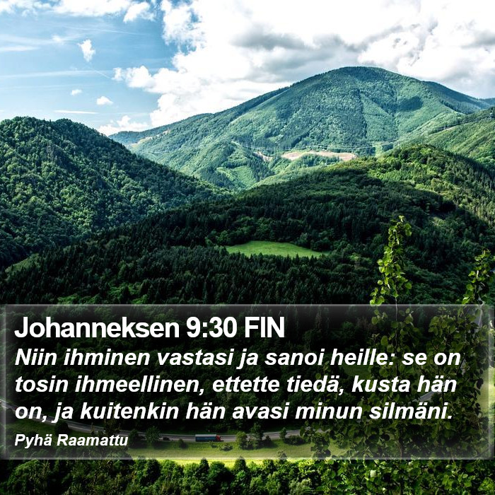 Johanneksen 9:30 FIN Bible Study
